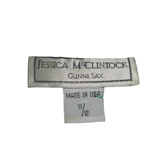 Jessica McClintock Gunne Sax Dress Vintage 90s Black Bling y2k Fairy Goth Witchy - Picture 12 of 15